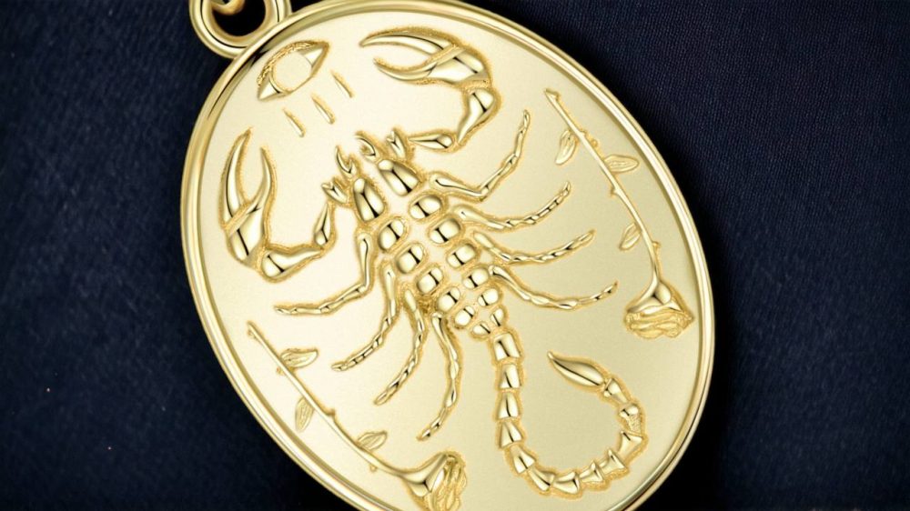 14k Gold Scorpion Necklace Silver and Gold Scorpion Pendant Scorpion Style Necklace Gold Plated Scorpion Pendant1