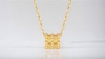 18K Rose Gold Pendant Necklace Ethnic style Necklace light 9