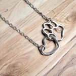 Dog paw love necklace light 2