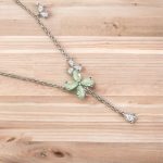 Female Lucky Four leaf Necklace American Style Necklace light 2