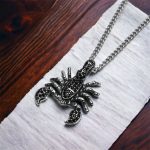 Full Diamond Scorpion Pendant Necklace Silver Scorpion Charm Necklace   Diamond Scorpion Necklace   Silver Scorpion Pendant7