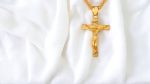 Men s Chain Crucifix Necklace Vintage Crucifix Pendant And Necklace light 1