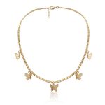 clavicle butterfly choker necklace european style chokers necklace 5