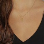 female simple jesus cross necklace 5