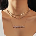 multi layer diamond sagittarius necklace zodiac constellation necklace 3