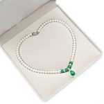 natural freshwater pearl necklace freshwater necklace with pure silver