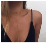 stardust multilayer lariat necklace womens gift necklace