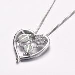 tortoise white gold pendant necklace for girls gift 2