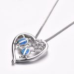 tortoise white gold pendant necklace for girls gift 3