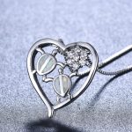 tortoise white gold pendant necklace for girls gift 6