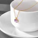 womens amethyst necklace natural 3