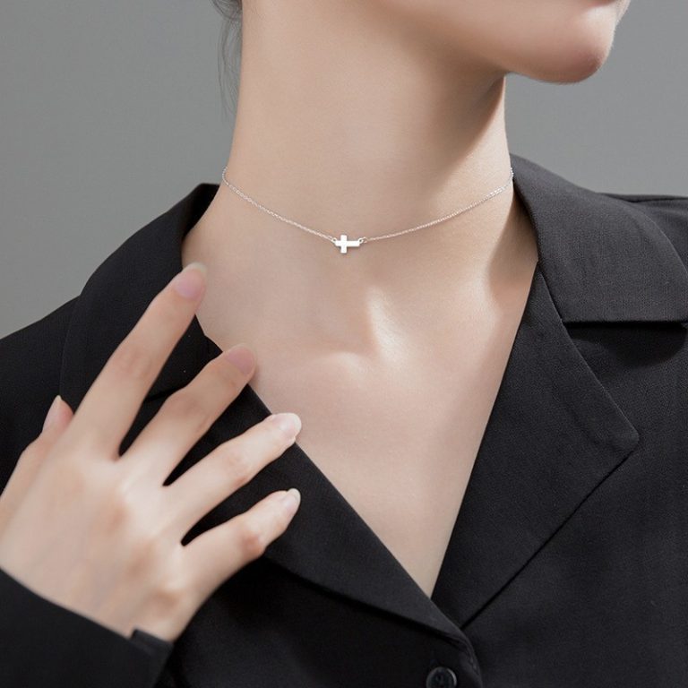 Cute Fashion Cross Clavicle Necklace