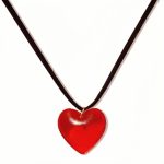 Cute Heart-shaped Crystal Pendant Fashion Necklace