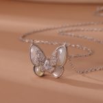 S925 Sterling Silver Butterfly Necklace2