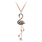 Exquisite Flamingo Pendant Womens Necklace 2 1