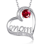 Zircon Heart Claw Moms Gift Set Necklace 5