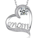 Zircon Heart Claw Moms Gift Set Necklace 6