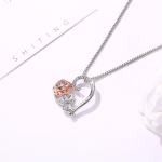 Zircon Love Rose Womens Necklace 4